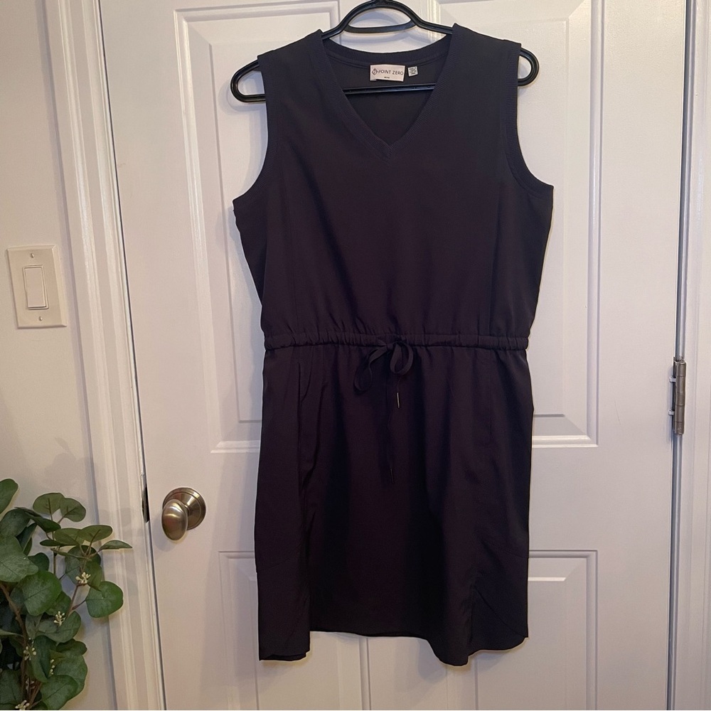 Point Zero Black Sleeveless Mini Dress